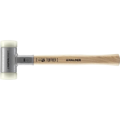 HALDER Schonhammer SUPERCRAFT L.370mm Kopf-D.50mm Hickory rückschlagfrei