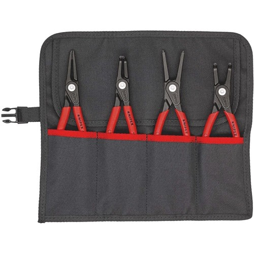 KNIPEX Präzisionssicherungsringzangensatz 4-tlg.in Rolltasche 19-60mm KNIPEX