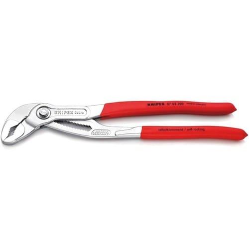 KNIPEX Wasserpumpenzange Cobra® L.300mm Spann-W.60mm verchr.Ku.-Überzug KNIPEX