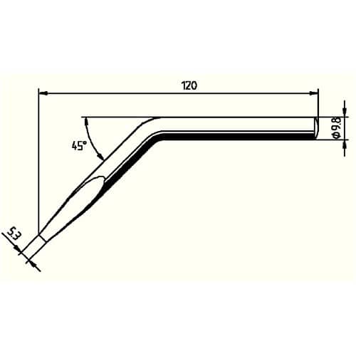 ERSA Lötspitze Ser.152 abgew.B.5,3mm 0152 JD/SB ERSA