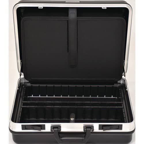 TECWERK Schalenkoffer B490xT188xH365mm m.Wkz.taschen 24,5l ABS-Ku.Alu-Rahmen TECWERK
