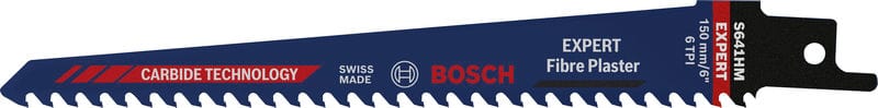 BOSCH EXPERT ‘Fiber Plaster’ S 641 HM Säbelsägeblatt, 1 Stück. Für Säbelsägen