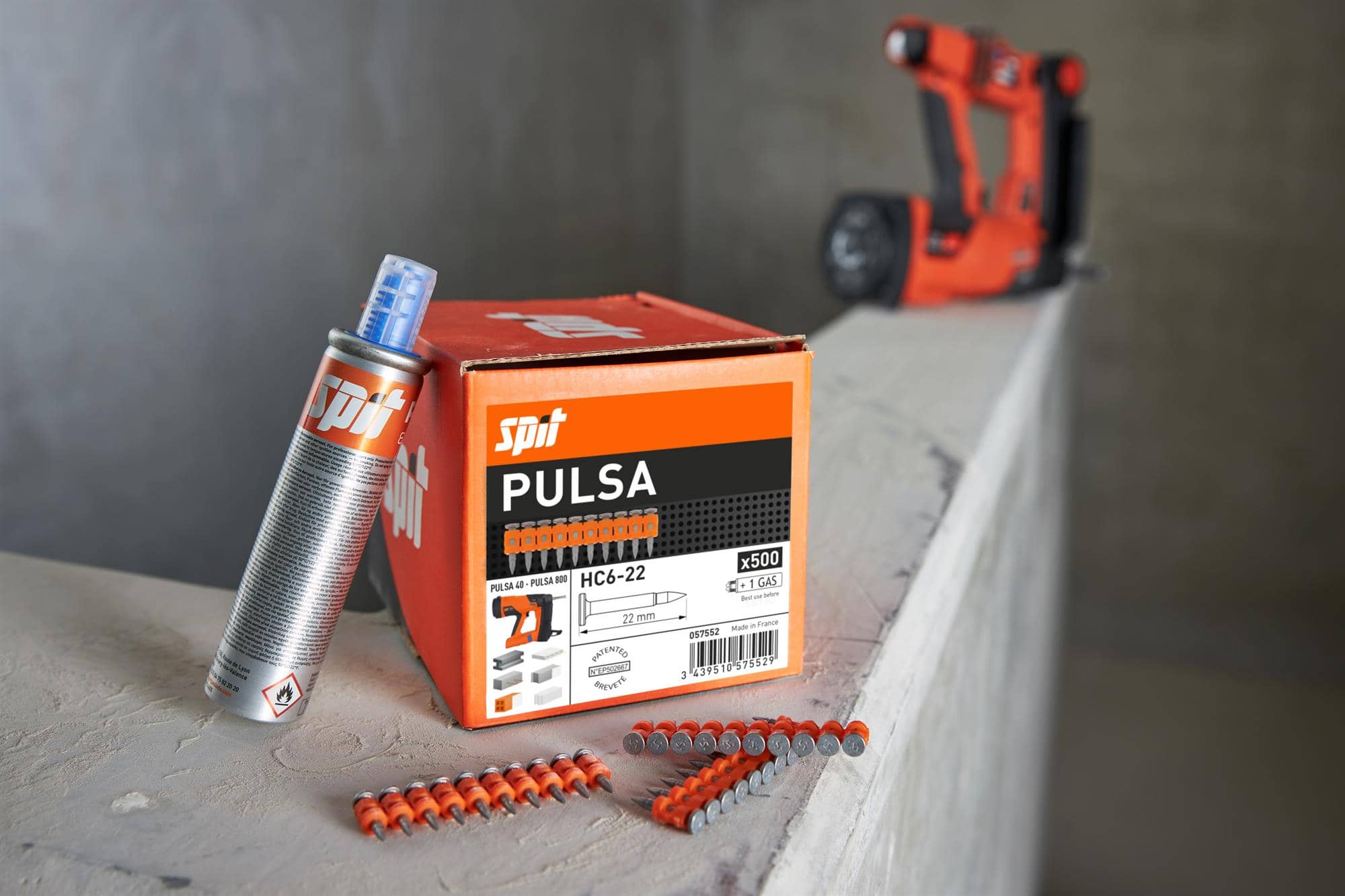 SPIT Pulsa 800 Spezialnägel m. Gas HC 6-22