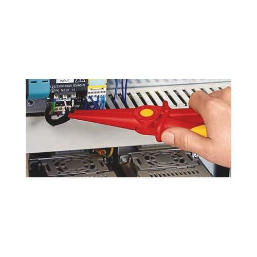 KNIPEX Flachrundzange Gesamt-L.220mm KU.glasfaserverst.m.Weichkunststoff-Zone KNIPEX