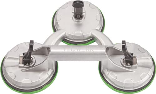 TECWERK Saugheber Trgf.100kg Kopf-D.118mm 3 Köpfe Alu TECWERK