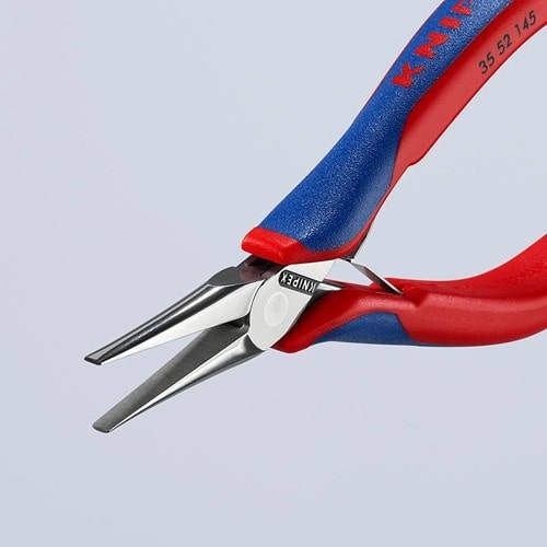 KNIPEX Elektronik-Greifzange Gesamt-L.145mm flachbreite Backen Form 5 Mehrkomp.-Hüllen