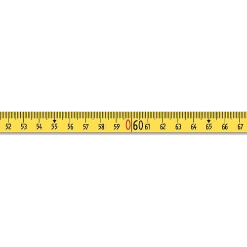 BMI Rahmenbandmaß ERGOLINE L.30m Band-B.13mm A mm/cm EG II Alu.gelb Stahlmaßband BMI
