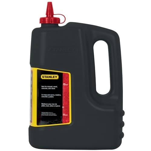 STANLEY Schlagschnurkreide 1000g rot wasserfest,schwer löslich Ku.-Flasche STANLEY
