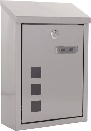 ROTTNER Briefkasten Casa H.325mm B.220mm T.100mm grau VA DIN C5 ROTTNER
