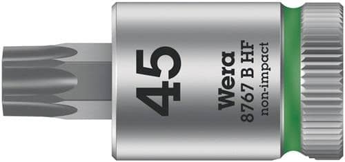 WERA Schraubendrehereinsatz 8767 B HF Torx 3/8 Zoll TORX® TX 45 L.38,5mm WERA