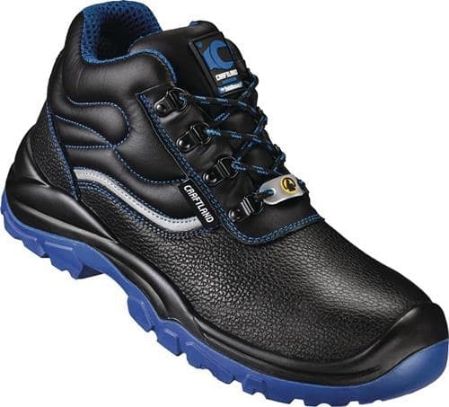 CRAFTLAND Sicherheitsstiefel ANKLAM Gr.42 W.10,5 schwarz/blau S3 FO SR ESD EN20345