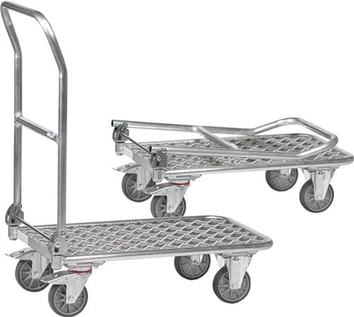 FETRA Plattformwagen Ladeflächen L720xB450mm Alu.Trgf.200kg