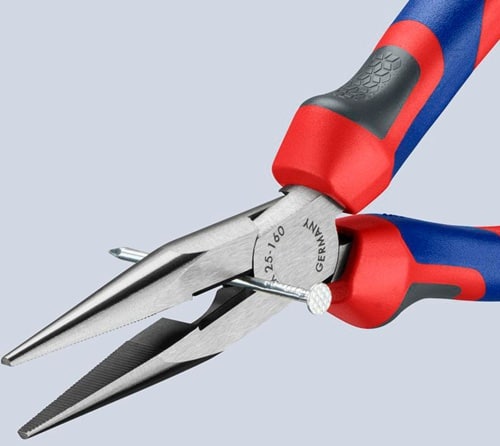 KNIPEX Flachrundzange L.160mm flach/rund ger.pol.Comfort-Griff KNIPEX