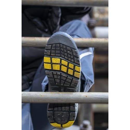 BAAK Sicherheitsstiefel Alexander Gr.44 W.11 schwarz/gelb S3S FO HRO LG SC SR ESD