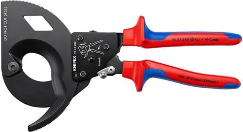 KNIPEX Kabelschneider Gesamt-L.280mm max.52 (380 mm²)mm Mehrkomp.-Hüllen KNIPEX