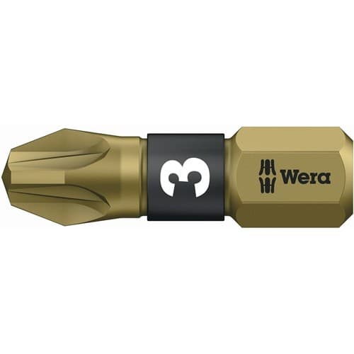 WERA Bit 855/1 BTH 1/4 Zoll PZD 3 L.25mm BiTorsion,extrahart WERA