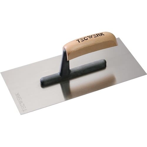 TECWERK Glättekelle L.280mm B.130mm gehärtet,m.H-Heft STA S.0,7mm TECWERK