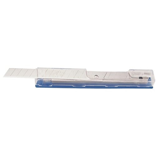 TECWERK Abbrechklinge L80xB9,1xS0,4mm 12 Sollbruchstellen 10 St./Spender TECWERK