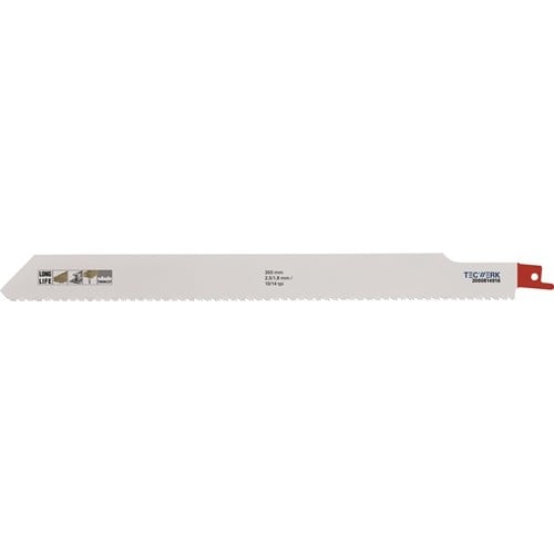 TECWERK Säbelsägeblatt L.300mm B.25mm TPI 10/14 2,5/1,8mm 5 St./Karte TW