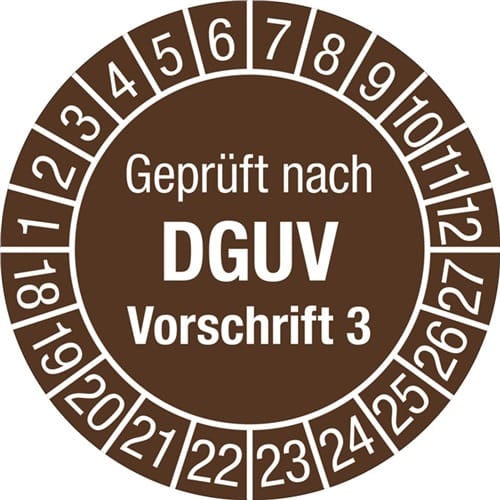 Mehrjahresprüfplakette Ø 30 mm