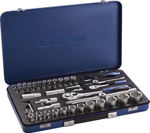 TECWERK Steckschlüsselsatz 55-tlg.1/4+1/2 Zoll SW 4-32mm Z.20/36 6KT TECWERK