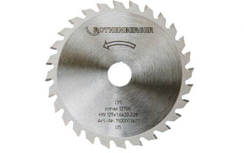 ROTHENBERGER Sägeblatt DURACUT Uni AD 125mm Z.28 Bohr.20mm ROTHENBERGER