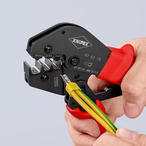 KNIPEX Crimpzange L.250mm 2x6,2x10,2x16 (AWG 2x10,2x7,2x5) mm² KNIPEX