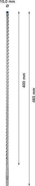 BOSCH EXPERT SDS plus-7X Hammerbohrer, 10 x 550 x 600 mm. Für Bohrhämmer