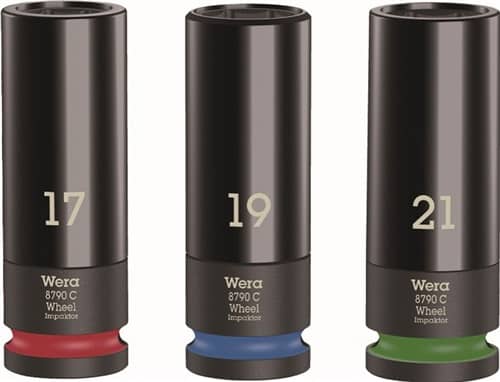 WERA Kraftsteckschlüsselsatz Wheel Impaktor C Set 1 3-tlg.1/2 Zoll lang,6-kant WERA