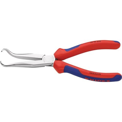 KNIPEX Mechanikerzange L.200mm Form 9 45Grad gew.Mehrkomp.-Hülle verchr.KNIPEX
