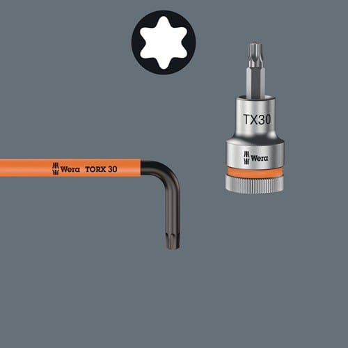 WERA Winkelschraubendrehersatz 967 SL 9tlg.T8-T40 farbcodiert,m.HF WERA