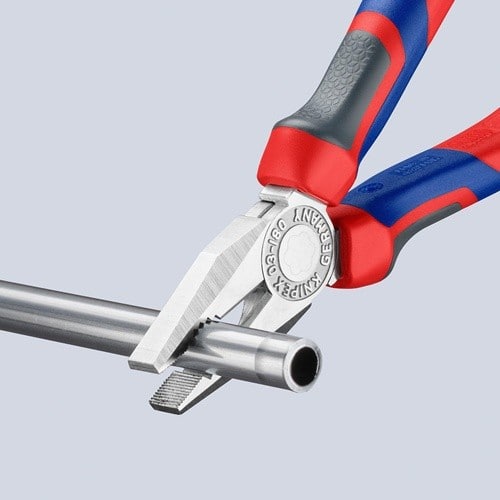 KNIPEX Kombizange L.180mm verchr.Mehrkomp.-Hülle KNIPEX