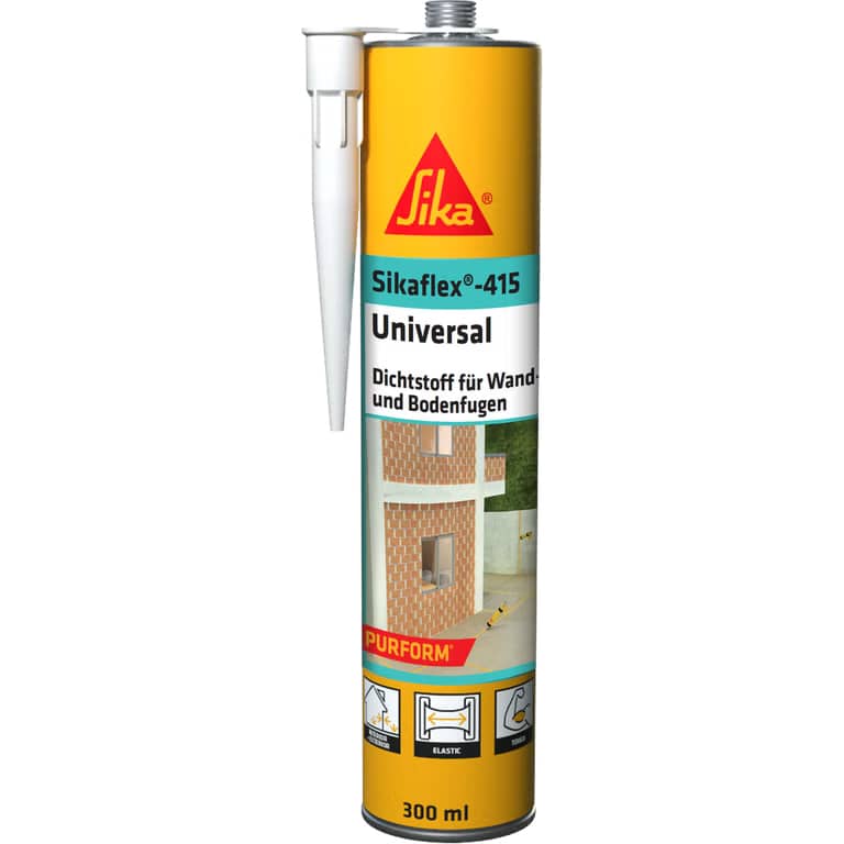 Sikaflex-415 Universal – Elastischer Boden- und Anschlussfugendichtstoff, 600 ml, betongrau.