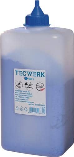 TECWERK Schlagschnurkreide 1000g blau Ku.-Flasche TECWERK
