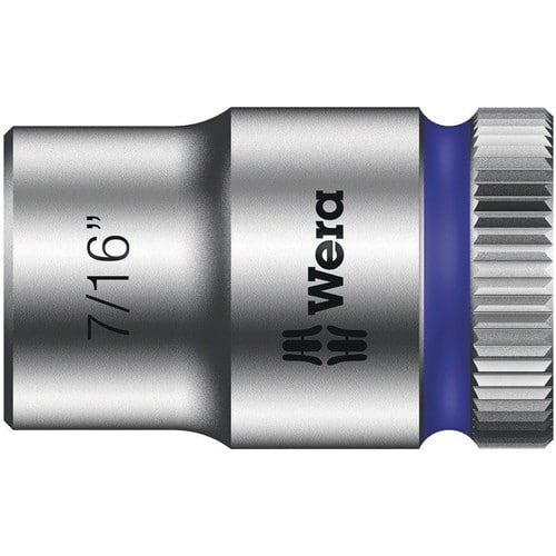 WERA Steckschlüsseleinsatz 8790 HMB Außen-6-kant SW7/16Zoll L.29mm Vierkant3/8Zoll CV