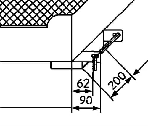 BAUER Arbeitsbühne B1200xT1090xH1890mm gelborange lack.Trgf.300kg faltbar