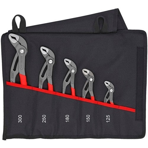 KNIPEX Zangensatz Cobra®-Set Inh.5-tlg.grau atram.Rolltasche KNIPEX