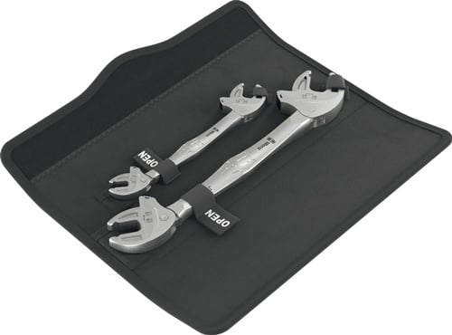 WERA Doppelmaulschlüsselsatz 6006 Joker 2 Set 1 7-10mm selbsteinstellend WERA