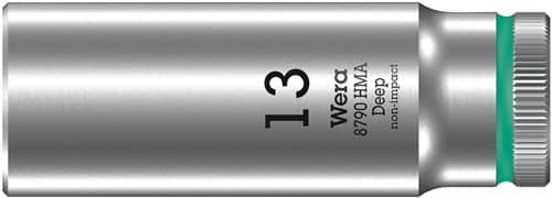WERA Steckschlüsseleinsatz 8790 HMA Deep 1/4 Zoll a6-KT.SW 13mm L.50mm WERA