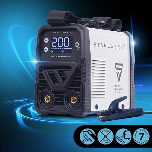 STAHLWERK Elektrodenschweißgerät ARC 200 MD Digital m.Zub.10-200 A STAHLWERK