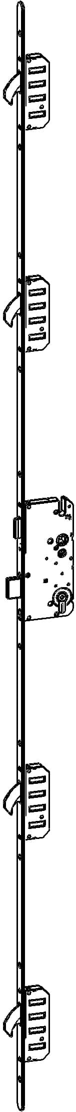 WINKHAUS Mehrfachverriegelung STV F2070 M4, 10/92, Falle Standard, Stahl