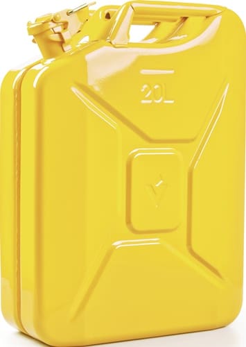 VALPRO Kraftstoffkanister 20l Zinkgelb RAL 1018 Stahlbl.0,9mm L345xB165xH470mm VALPRO