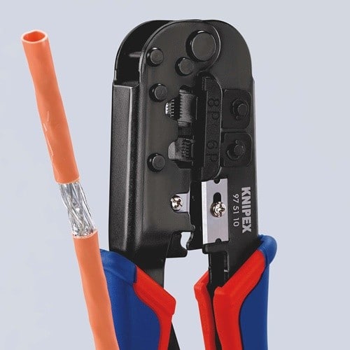 KNIPEX Crimpzange f.Westernstecker L.190mm KNIPEX