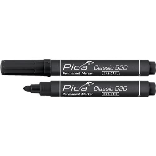 PICA Permanentmarker Classic schwarz Strich-B.1-4mm Rundspitze PICA
