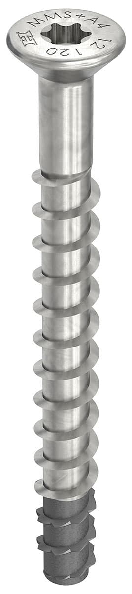 HECO MULTI-MONTI-plus F A4 12,0 x 120, Senkkopf, T-Drive, blank, Spitze phosphatiert