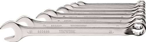 TECWERK Ringmaulschlüsselsatz 8-tlg.SW 8-19mm Form B CV-Stahl TECWERK