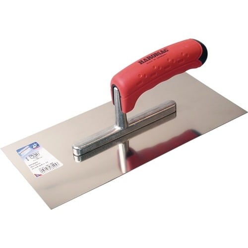 HAROMAC Glättekelle L.280mm B.130mm 2K-Griff Zahn 6x6mm rostfr.VA HAROMAC
