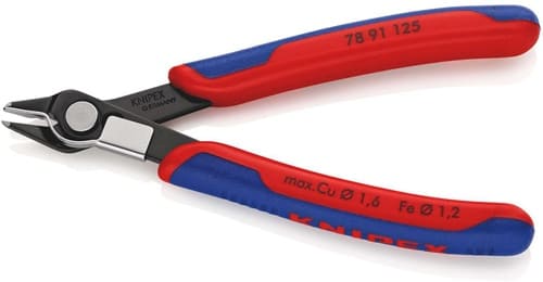 KNIPEX Elektronik-Seitenschneider Super-Knips® L.125mm Form 8 Facette ja,sehr kl.brün.