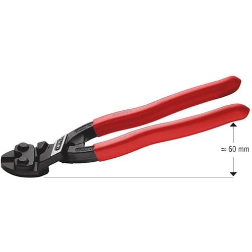 KNIPEX Kompaktbolzenschneider CoBolt® L.200mm Ku.-Überzug 20Grad 3,6mm o.Aussparung