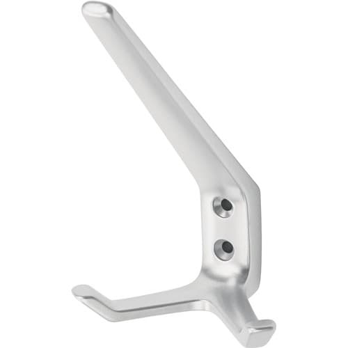 HERMETA Huthaken 0032 zweifach A.89mm Alu.silberf.elox.H.127mm Hermeta